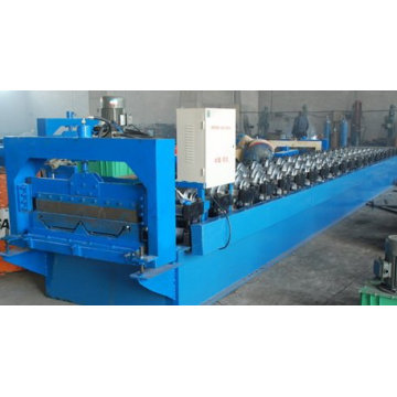 Highway guard rail forming machine